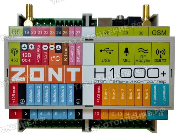 ZONT H1000+ Универсальный контроллер для инженерных систем